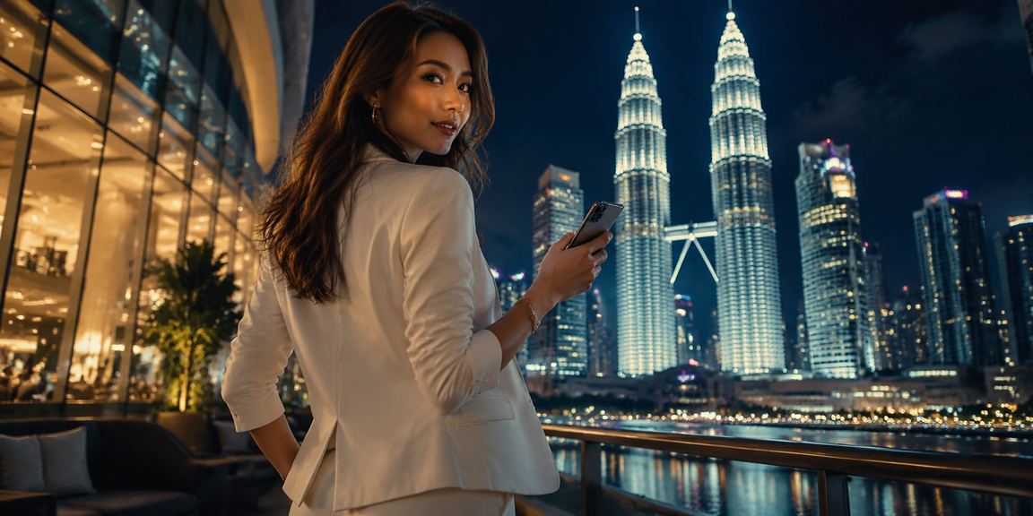 Pengguna Kuala Lumpur mengakses kasino mudah alih 36000 di bandar
